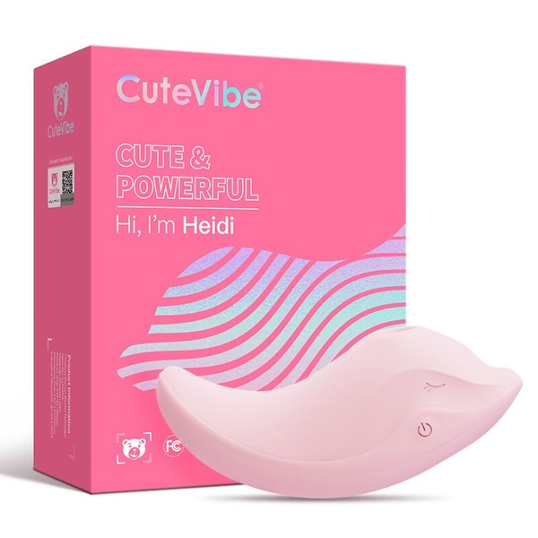 Вібратор та вакуумний стимулятор CuteVibe Heidi Pink , SO6554 SO6554 фото