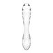 Двусторонний стеклянный дилдо Satisfyer Dazzling Crystal 1 Transparent, очень прочный, без стоппера SO8785