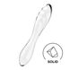 Двусторонний стеклянный дилдо Satisfyer Dazzling Crystal 1 Transparent, очень прочный, без стоппера SO8785