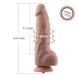 Гибкий фаллоимитатор для секс-машин Hismith 9.25″ Silicone Dildo, система KlicLok SO6207 SO6207 фото 4