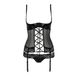 Корсет с открытой грудью Passion Exclusive NORTH CORSET S/M, black, пажи, трусики, шнуровка Черный PS24005 PS24005 фото 5