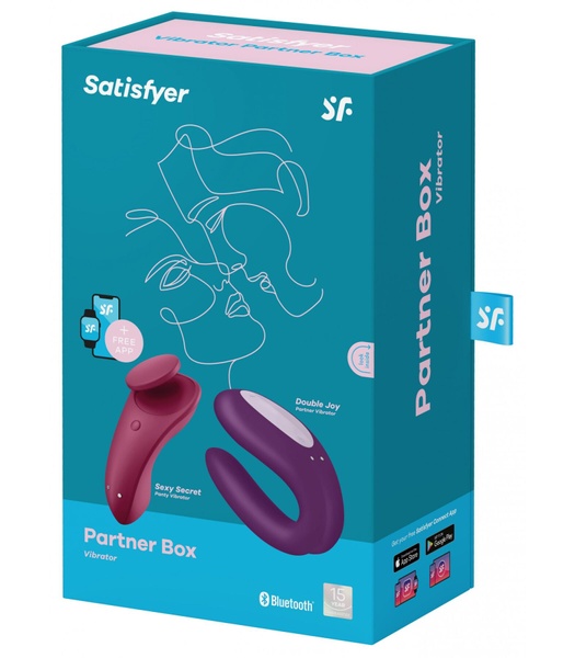 Набор Satisfyer Partner Box 1 (вибратор для пар Double Joy + вибратор в трусики Sexy Secret) SO7143 SO7143 фото