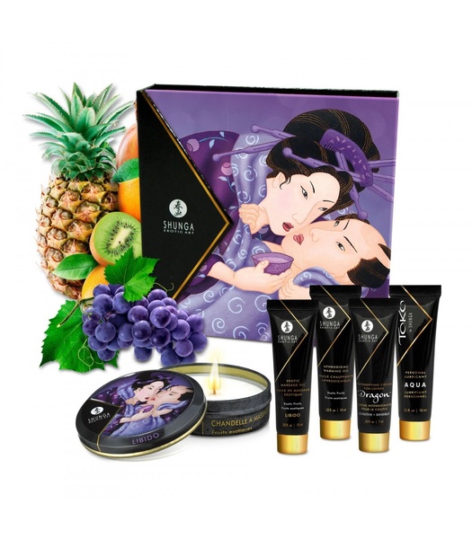 Набір інтимної косметики SHUNGA GEISHAS SECRET KIT EXOTIC FRUITS 67ML, T278202 T278202 фото