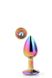 Dt21781 Райдужна анальна пробка GLEAMING LOVE MULTICOLOUR PLUG SMALL , DT21781