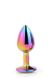 Dt21781 Райдужна анальна пробка GLEAMING LOVE MULTICOLOUR PLUG SMALL , DT21781