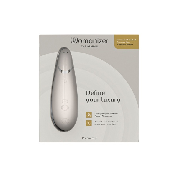 Вакуумный клиторальный стимулятор Womanizer Premium 2 Gray , W44080