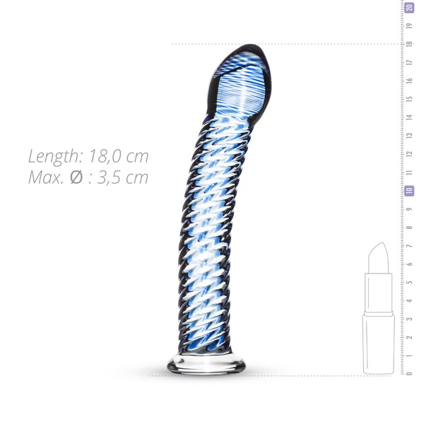 Скляний дилдо Gildo Glass Dildo No. 5 , SO4590