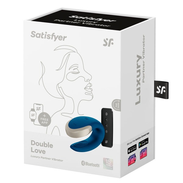 Смарт-вибратор для пар Satisfyer Double Love (Blue) SO4929 SO4929 фото