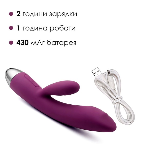 Вибратор кролик с жемчужной стимуляцией точки G Svakom Trysta Violet Фиолетовый SO4839 SO4839 фото