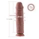 Силіконовий фалоімітатор для секс-машин Hismith 11″ Silicone Dildo, система KlicLok , SO6208 SO6208 фото 4