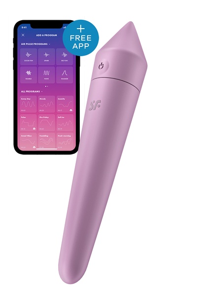 T360199 потужна вібропуля з функцією управління смартфоном Satisfyer Ultra Power Bullet 8 Lilac , T360199