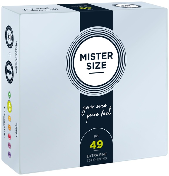 Презервативи Mister Size - pure feel - 49 (36 condoms), товщина 0,05 мм , SO8050