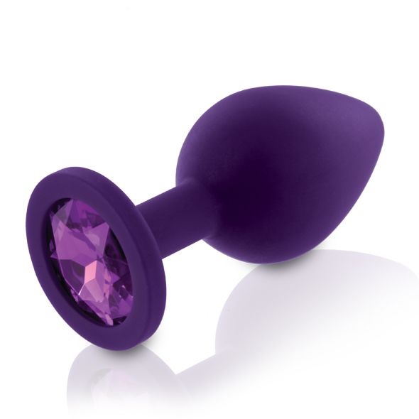 Набір силіконових анальних пробок із кристалом Rianne S: Booty Plug Set Purple, діаметр 2,7см, 3,5см , SO3908 SO3908 фото