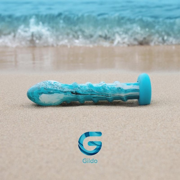 Анальная пробка Gildo - Ocean Wave Glass Dildo , G05297