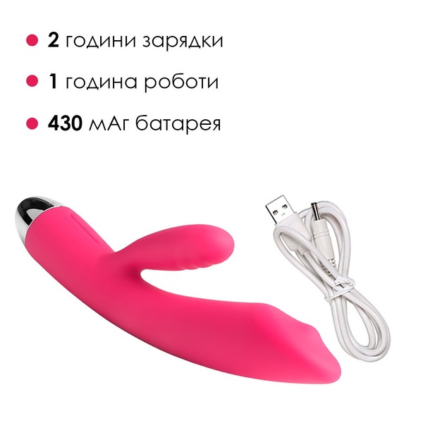 Вибратор кролик с жемчужной стимуляцией точки G Svakom Trysta Plum Red Розовый SO4840 SO4840 фото