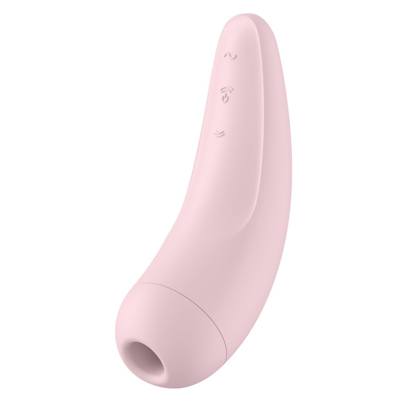 Вакуумный клиторальный стимулятор Satisfyer Curvy 2+ Pink с управлением через интернет SO3782 SO3782 фото