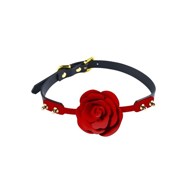 Розкішний кляп у вигляді троянди Zalo - Rose Ball Gag, подвійне використання , SO6690 SO6690 фото