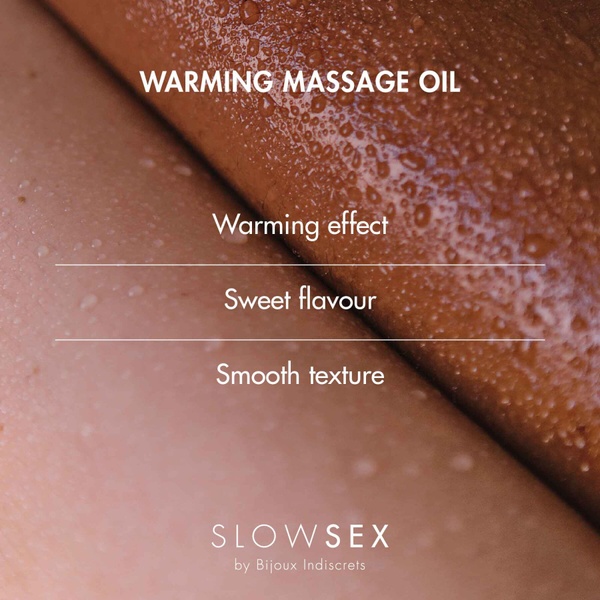 Разогревающее съедобное массажное масло Bijoux Indiscrets Slow Sex Warming massage oil SO5906 SO5906 фото