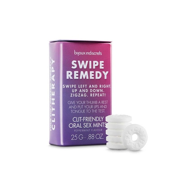 М'ятні цукерки Bijoux Indiscrets Swipe Remedy - clitherapy oral sex mints, 0350 0350 фото