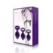 Набор анальных пробок с кристаллом Rianne S: Booty Plug Set Purple, диаметр 2,7см, 3,5см, 4,1см SO3908 SO3908 фото 2