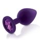 Набір силіконових анальних пробок із кристалом Rianne S: Booty Plug Set Purple, діаметр 2,7см, 3,5см , SO3908 SO3908 фото 5