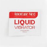 Пробник лубриканта з ефектом вібрації Amoreane Med Liquid Vibrator Strawberry (2 мл) , SO3991 SO3991 фото