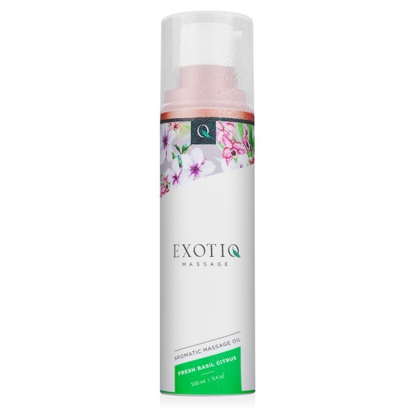 Масажна олія Exotiq Massage Oil Basil Citrus 100 мл , 4000025 4000025 фото