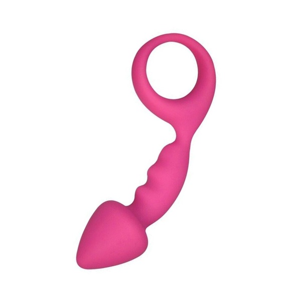 Анальная пробка Adrien Lastic Budy Pink со стимулирующей ножкой, макс. диаметр 2,5см Розовый AD20081 AD20081 фото