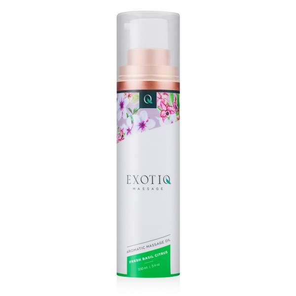 Масажна олія Exotiq Massage Oil Basil Citrus 100 мл , 4000025 4000025 фото