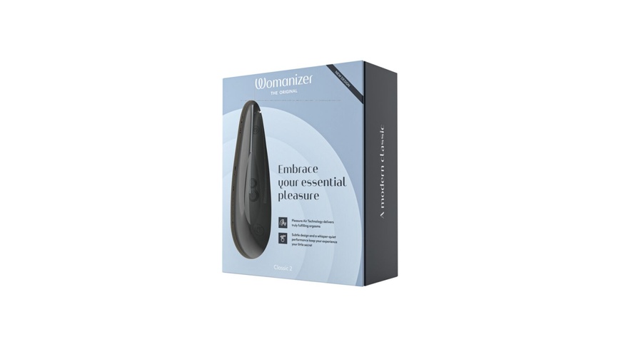 Вакуумный клиторальный стимулятор Womanizer Classic 2 - Black, 10 режимов, функция Afterglow SO8747 SO8747 фото