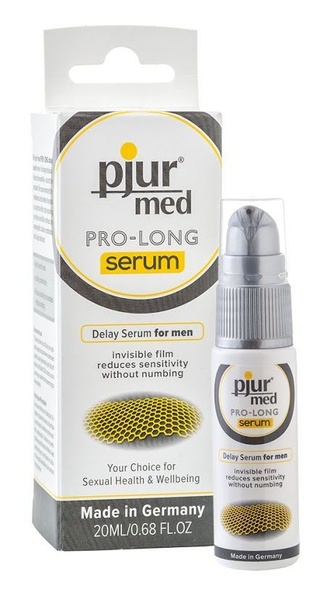 Пролонгувальний гель pjur MED Prolong Serum 20 мл, створює невидиму плівку, що знижує чутливість , PJ12740 PJ12740 фото