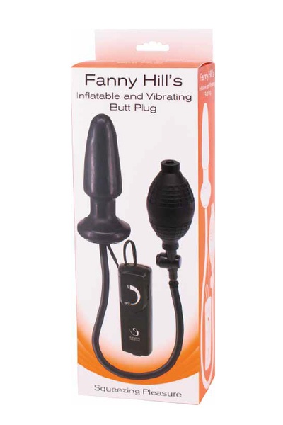 Вибромассажер плаг анальный стимулятор Fanny Hill''s Black Buttplug , DT50377