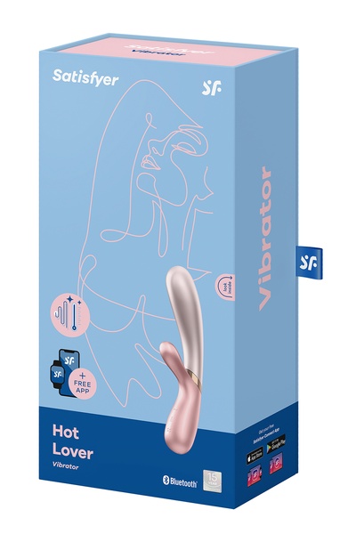 Подвійний смарт вібратор з функцією нагріву Satisfyer Hot Lover Pink , T360179