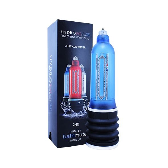 Гідропомпа Bathmate Hydromax 9 Blue (X40), для члена довжиною від 18 до 23см, діаметр до 5,5 см Синій, HM-40-AB HM-40-AB фото