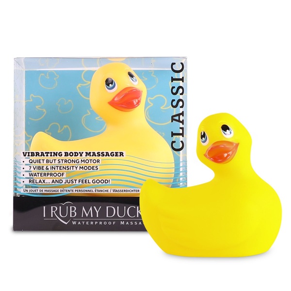 Вібромасажер качечка I Rub My Duckie - Classic Yellow v2.0, скромняжка Жовтий, SO1594 SO1594 фото