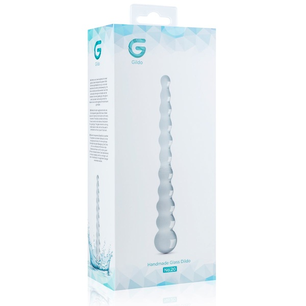 Стеклянный дилдо в виде бусин Gildo Glass Dildo No. 20 SO4415