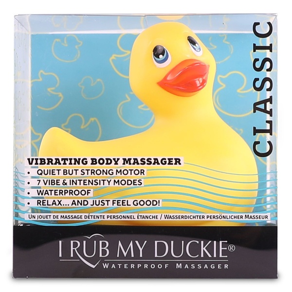 Вібромасажер качечка I Rub My Duckie - Classic Yellow v2.0, скромняжка Жовтий, SO1594 SO1594 фото