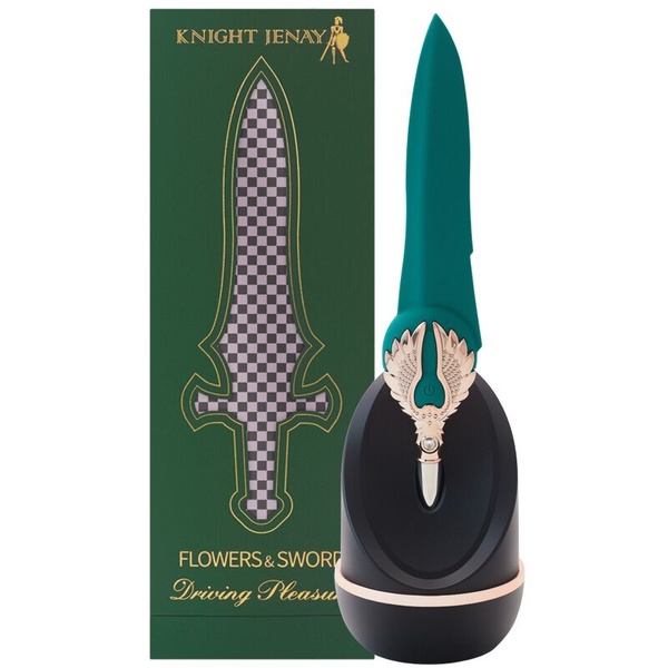 Вишуканий вібратор Knight Jenay FLOWERS & SWORD, маска, стрічка та лубрикант у комплекті , SO6557 SO6557 фото