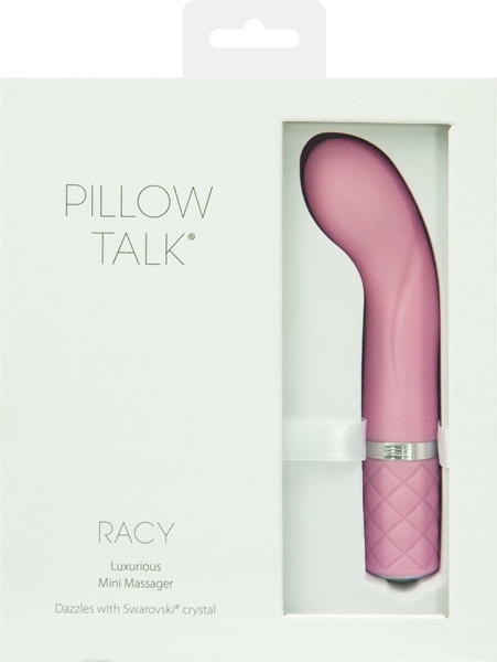 Роскошный вибратор Pillow Talk - Racy Pink с кристаллом Сваровски для точки G, подарочная упаковка Розовый SO2719 SO2719 фото