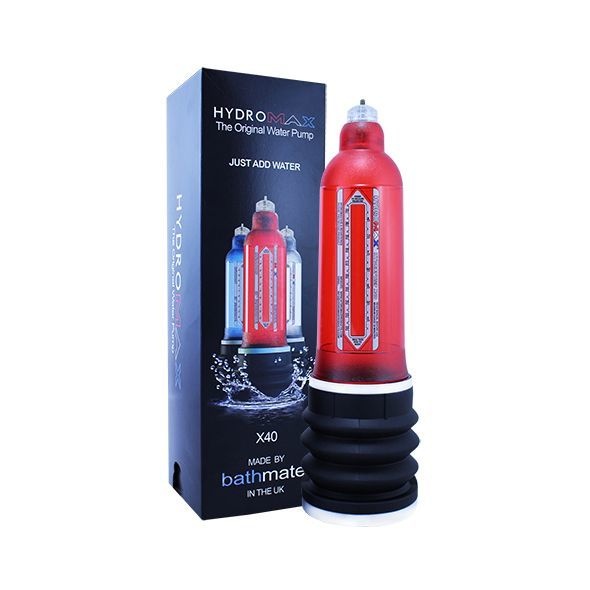 Гидропомпа Bathmate Hydromax 9 Red (X40), для члена длиной от 18 до 23см, диаметр до 5,5см Красный HM-40-BR HM-40-BR фото