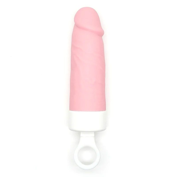 Вібратор CuteVibe Teddy Brown (Pink Dildo), реалістичний вібратор під виглядом морозива , SO6559 SO6559 фото