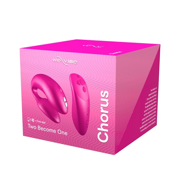 Смарт-вибратор для пар We-Vibe Chorus Cosmic Pink, сенсорное управление вибрациями сжатием пульта SO6921 SO6921 фото