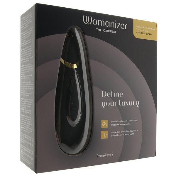 Вакуумний кліторальний стимулятор Womanizer Premium 2 BLACK , W44082