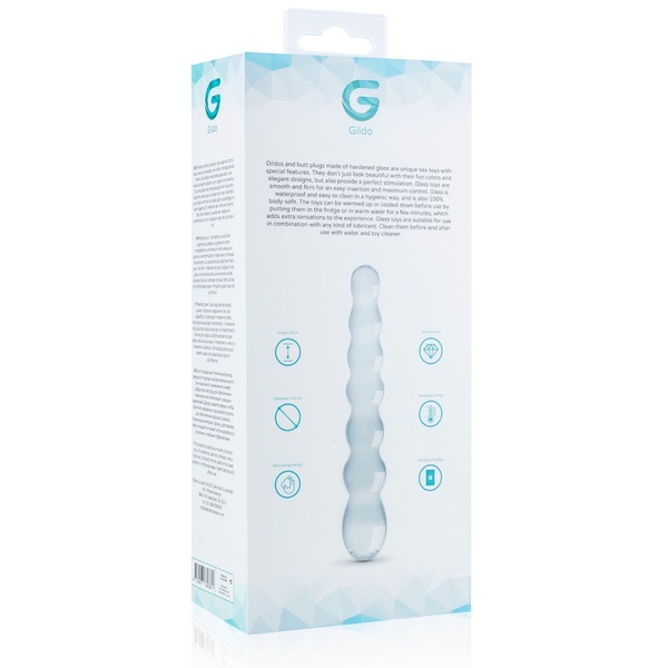 Стеклянный дилдо в виде бусин Gildo Glass Dildo No. 19 SO4419