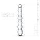 Стеклянный дилдо в виде бусин Gildo Glass Dildo No. 19 SO4419