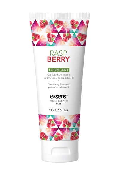 Їстівний лубрикант на водній основі EXSENS LUBRICANT RASPBERRY 100ML , T252357