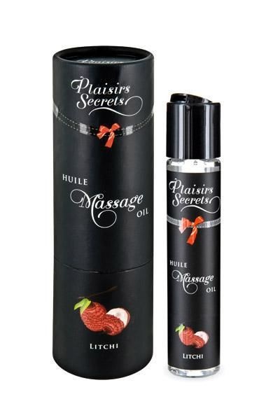 Масажна олія Plaisirs Secrets Litchi (59 мл) з афродизіаками, їстівна, подарункове паковання , SO1835 SO1835 фото