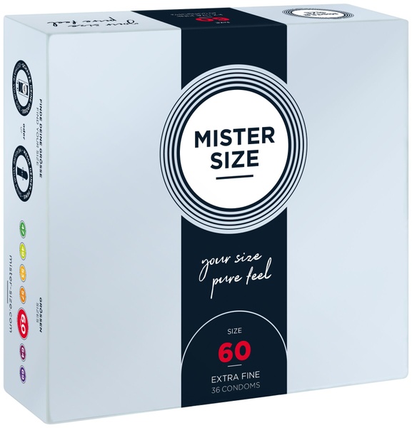 Презервативы Mister Size - pure feel - 60 (36 condoms), толщина 0,05 мм SO8053