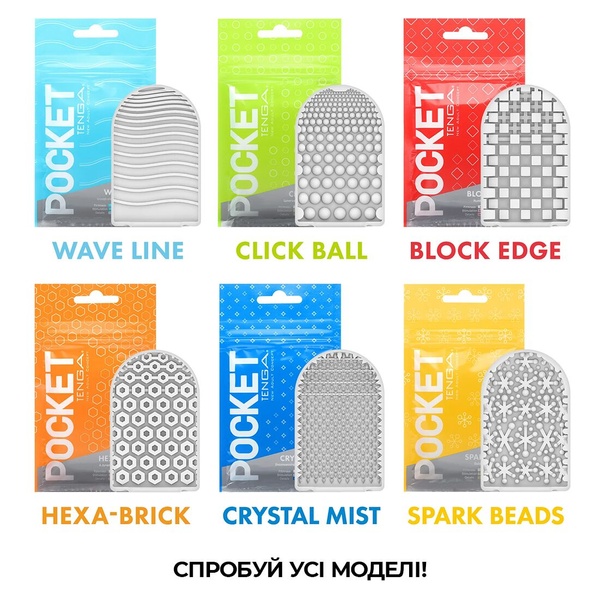 Мастурбатор TENGA Pocket Block Edge SO5596 SO5596 фото