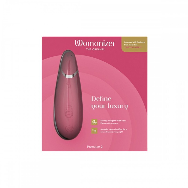 Вакуумний кліторальний стимулятор Womanizer Premium 2 Respberry , W44081